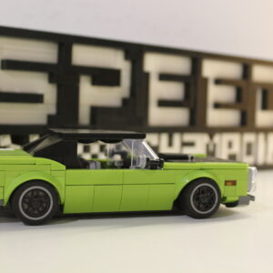 LEGO Pontiac GTO — Speed Champions schaal zijaanzicht