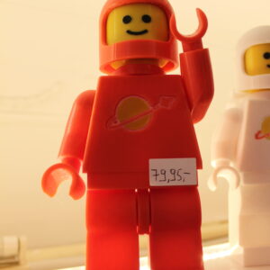 LEGO Classic Ruimte Astronaut (Rood) met Lucht Tanks Grote unieke 3D geprinte figuur